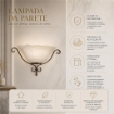 AMBRA LAMPADA APPLIQUE DA PARETE E27 DA 1 LUCE
