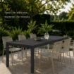 TAVOLO INDO DA ESTERNO ALLUNGABILE  220X90XH72 IN COLORE ANTRACITE
