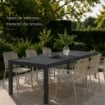 TAVOLO INDO DA ESTERNO ALLUNGABILE  220X90XH72 IN COLORE ANTRACITE