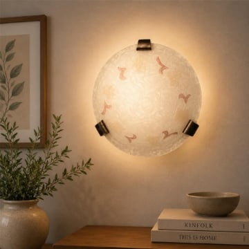 AMBRA LAMPADA PLAFONIERA DA SOFFITTO E27 1 LUCE 30CM
