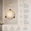 AMBRA LAMPADA PLAFONIERA DA SOFFITTO E27 1 LUCE 30CM