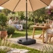 SUPPORTO BASE OMBRELLONE DA GIADINO IN PP 45 X 45 X 16 CM COLORE ANTRACITE - 18L