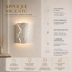 CLOE LAMPADA APPLIQUE DA PARETE E27 1 LUCE EFFETTO SATINATO
