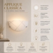 DARIO LAMPADA APPLIQUE DA PARETE E27 1 LUCE BIANCA