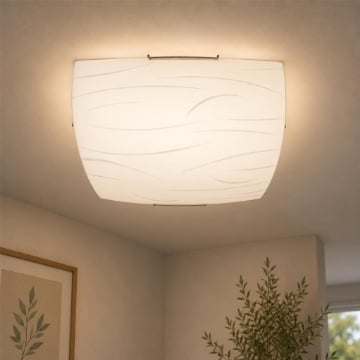 SIMONE LAMPADA PLAFONIERA DA SOFFITTO E27 2 LUCI 40CM