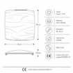 SIMONE LAMPADA PLAFONIERA DA SOFFITTO E27 2 LUCI 40CM