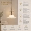 AMBRA LAMPADARIO A SOSPENSIONE E27 CON 1 LUCE DIAMETRO DA 50 CM