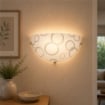 BETTA LAMPADA APPLIQUE 1 LAMPADINA E27 30 CM CERCHI