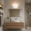 BETTA LAMPADA APPLIQUE 1 LAMPADINA E27 30 CM CERCHI