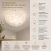 BETTA LAMPADA PLAFONIERA 1 LAMPADINA E27 30 CM CERCHI