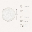 CLARA LAMPADA PLAFONIERA DA SOFFITTO E27 1 LUCE DA 30 CM