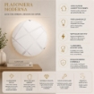 DARIO LAMPADA PLAFONIERA DA SOFFITTO E27 1 LUCE 30CM BIANCA