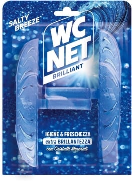 WC NET BRILLIANT TAVOLETTA CON CRISTALLI MINERALI POWER BLU - 1 CF COMPOSTA DA 2PZ