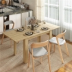 TAVOLO ALLUNGABILE DA PRANZO PER 6-8 PERSONE, 140-180 X 80 CM, COLORE LEGNO