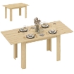 TAVOLO ALLUNGABILE DA PRANZO PER 6-8 PERSONE, 140-180 X 80 CM, COLORE LEGNO