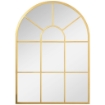 SPECCHIO MODERNO A PARETE A FORMA DI ARCO 70X50 CM PER CAMERA DA LETTO E SOGGIORNO, ORO