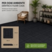 MA MAISON SET DI PIASTRELLE PER PAVIMENTO DA ESTERNO MODELLO EASY ANTRACITE 30,4X30,4X2 H CM - 0,83 M2 6 PEZZI 