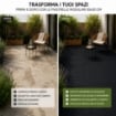 MA MAISON SET DI PIASTRELLE PER PAVIMENTO DA ESTERNO MODELLO EASY ANTRACITE 30,4X30,4X2 H CM - 0,83 M2 6 PEZZI 