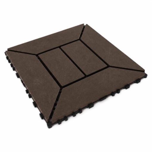 MA MAISON SET DI PIASTRELLE PER PAVIMENTO DA ESTERNO MODELLO EASY MOKA 30,4X30,4X2 H CM - 0,81 M2 9 PEZZI 