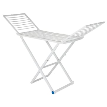 STENDINO PINGUINO IN RESINA COLORE BIANCO + 2 RUOTE - 109X56X90H CM