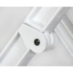 STENDINO PINGUINO IN RESINA COLORE BIANCO + 2 RUOTE - 109X56X90H CM