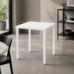 TAVOLO ANNA AUTOLIVELLANTE  E SMONTABILE 70X70 CM COLORE  BIANCO