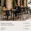 TAVOLO ANNA AUTOLIVELLANTE  E SMONTABILE 70X70 CM COLORE  NERO