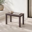 PANCHINA/TAVOLO DOPPIAFUNZIONE TIMOR IN POLIPROPILENE DA ESTERNO MOKA 60 X 38 X 45 CM 