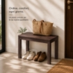 PANCHINA/TAVOLO DOPPIAFUNZIONE TIMOR IN POLIPROPILENE DA ESTERNO MOKA 60 X 38 X 45 CM 