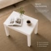 PANCHINA/TAVOLO DOPPIAFUNZIONE TIMOR IN POLIPROPILENE DA ESTERNO BIANCA 60 X 38 X 45 CM 