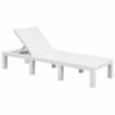 LETTINO SDRAIO PRENDISOLE IN RESINA HAITI BIANCO 195 X 65 X H78 CM