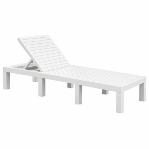 LETTINO SDRAIO PRENDISOLE IN RESINA HAITI BIANCO 195 X 65 X H78 CM