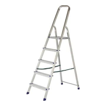 SCALA LAURA CON 5 GRADINI IN ALLUMINIO - PESO MAX 150KG