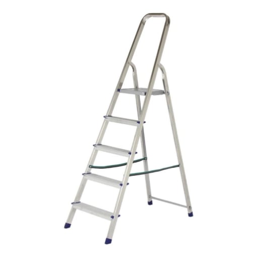 SCALA LAURA CON 5 GRADINI IN ALLUMINIO - PESO MAX 150KG
