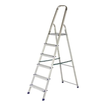 SCALA LAURA CON 6 GRADINI IN ALLUMINIO - PESO MAX 150KG