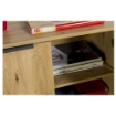 MOBILETTO BASSO IN LEGNO CON 2 ANTE COLORE ROVERE ARTISAN 87X72X35 CM