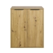 MOBILETTO BASSO IN LEGNO CON 2 ANTE COLORE ROVERE ARTISAN 87X72X35 CM