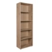 LIBRERIA IN LEGNO CON 5 RIPIANI COLORE ROVERE ARTISAN 200X68X35 CM
