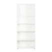 LIBRERIA IN LEGNO CON 5 RIPIANI COLORE BIANCO OPACO 200X68X35 CM