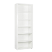 LIBRERIA IN LEGNO CON 5 RIPIANI COLORE BIANCO OPACO 200X68X35 CM