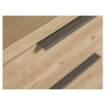 SCARPIERA IN LEGNO CON 3 ANTE A RIBALTE SLIM COLORE ROVERE ARTISAN 106X65X15 CM