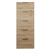 SCARPIERA IN LEGNO CON 5 ANTE A RIBALTA SLIM COLORE ROVERE ARTISAN 173X65X15 CM