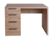 SCRIVANIA IN LEGNO CON 4 CASSETTI COLORE ROVERE ARTISAN 78X109X60 CM