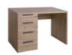 SCRIVANIA IN LEGNO CON 4 CASSETTI COLORE ROVERE ARTISAN 78X109X60 CM