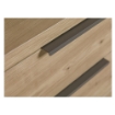 SCARPIERA IN LEGNO CON ANTE A 3 RIBALTA DOPPIA PROFONDITÀ COLORE ROVERE ARTISAN 119X65X24 CM