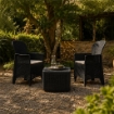 MAURY'S SALOTTINO ANTRACITE ALESSIA DA GIARDINO CON CUSCINI 3 PZ