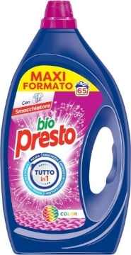 LIQUIDO LAVATRICE BIOPRESTO 65LAVAGGI -  COLORATI  MAXI FORMATO