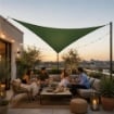  VELA OMBREGGIANTE TRIANGOLARE 3X3X3 M VERDE PER GIARDINO