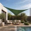  VELA OMBREGGIANTE TRIANGOLARE 3X3X3 M VERDE PER GIARDINO