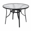 TAVOLO GIARDINO ROTONDO 100 CM CON FORO 45 MM OMBRELLONE E VETRO